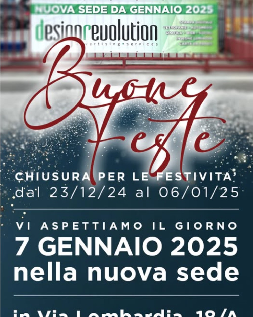 Buone Feste Nuova Sede - Design Revolution Treviso